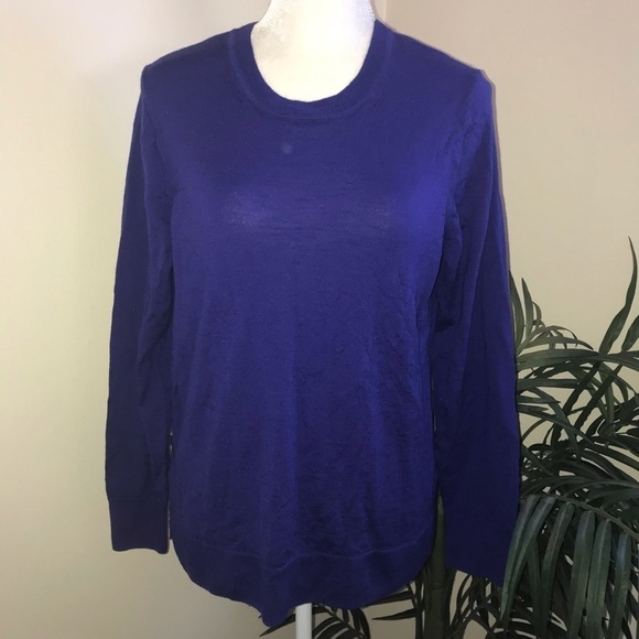 J Crew Knobby Texture Wool Tie Long Sleeve Top XL - Picture 2 of 8